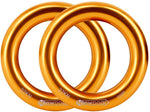 NewDoar Rappel Ring 25kN Gold Large O-Ring Rope Connector for Rock Climbing Arborist