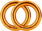 NewDoar Rappel Ring 25kN Gold Large O-Ring Rope Connector for Rock Climbing Arborist