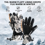 NewDoar Ski Gloves Waterproof Winter Warm Gloves Cold Snowboard Gloves