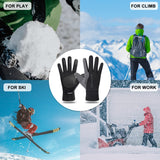 NewDoar Winter Gloves Touch Screen, Windproof Snow Gloves for Climbing Running Skiing Riding Cycling
